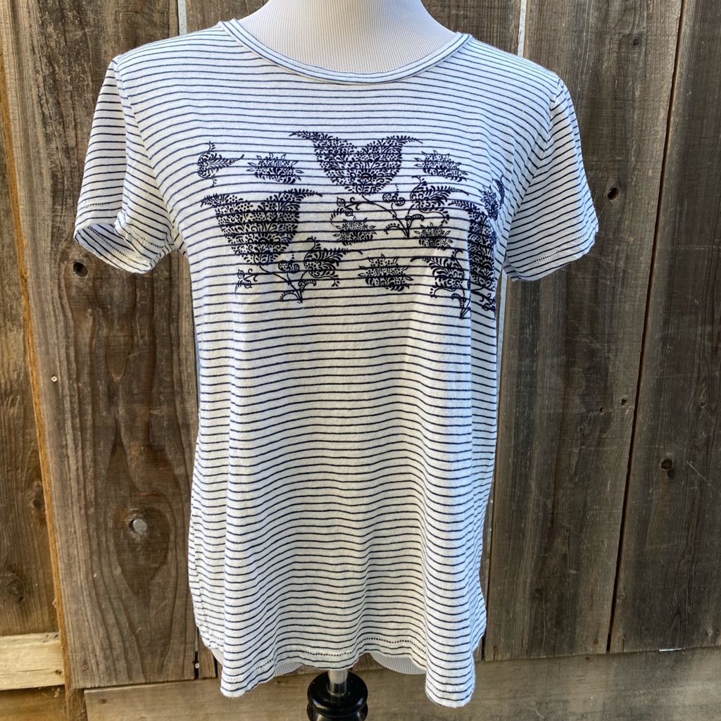 Lucky Brand Flocked Design Tee